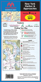 New York Harbor and Approaches Waterproof Chart, 6th Edition